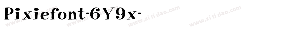 Pixiefont-6Y9x字体转换