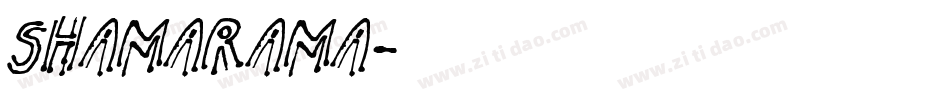 Shamarama字体转换
