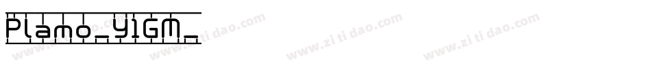 Plamo-y1GM字体转换