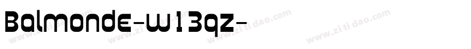 Balmonde-w13qz字体转换