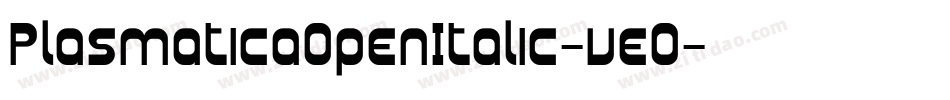 PlasmaticaOpenItalic-veO字体转换