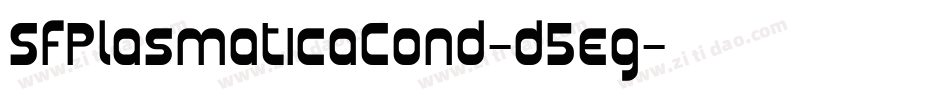 SfPlasmaticaCond-d5eg字体转换