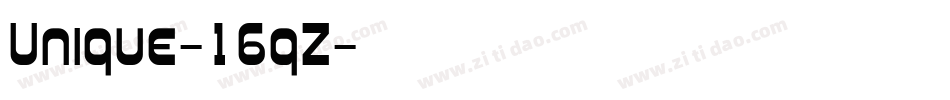 Unique-16qZ字体转换
