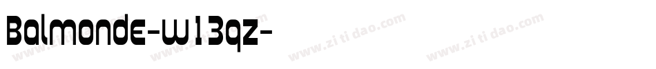 Balmonde-w13qz字体转换