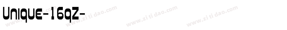 Unique-16qZ字体转换
