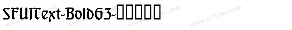 SFUIText-BoldG3字体转换