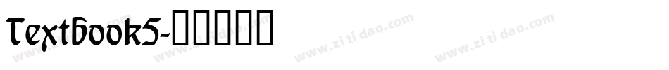 Textbook5字体转换