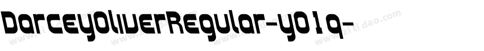 DarceyOliverRegular-yO1q字体转换