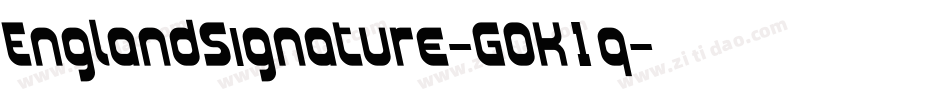 EnglandSignature-GOK1q字体转换