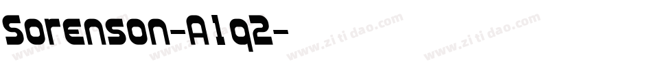 Sorenson-A1q2字体转换 Sorenson-A1q2字体转换