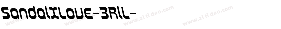 SandalXLove-3RlL字体转换