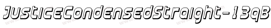 JusticeCondensedStraight-13qB字体转换 JusticeCondensedStraight-13qB字体转换