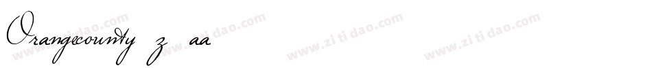 Orangecounty-z1aa字体转换