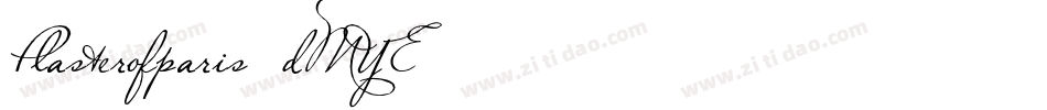 Plasterofparis-dMYE字体转换