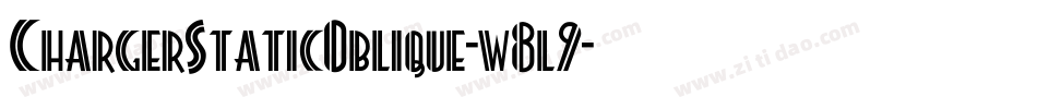 ChargerStaticOblique-w8l9字体转换