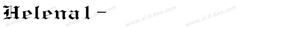 Helena1字体转换