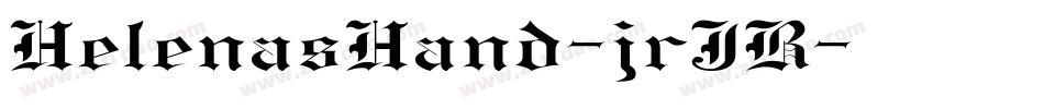 HelenasHand-jrJR字体转换