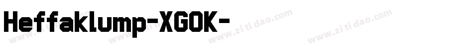 Heffaklump-XG0K字体转换 Heffaklump-XG0K字体转换