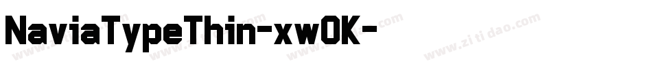 NaviaTypeThin-xw0K字体转换