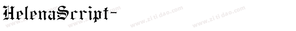 HelenaScript字体转换