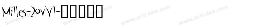 Milles-2OvVl字体转换