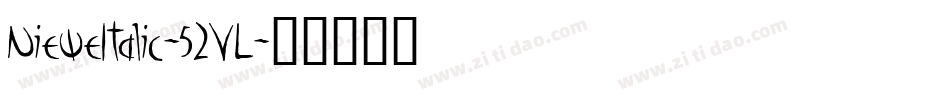 NieweItalic-52VL字体转换