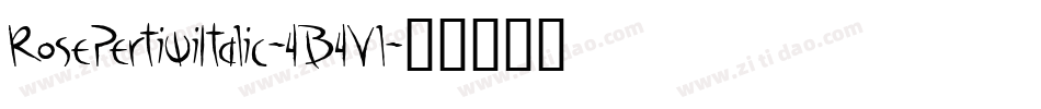 RosePertiwiItalic-4B4Vl字体转换
