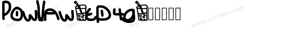PowWaw-ep4g字体转换