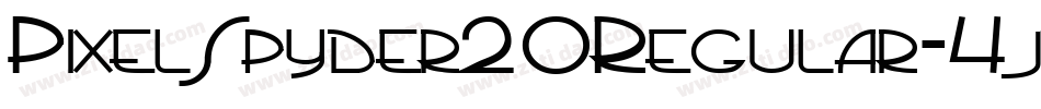 PixelSpyder20Regular-4jw9字体转换