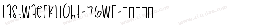 LastwaerkLight-76wR字体转换