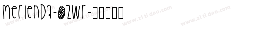 Merienda-0zWr字体转换
