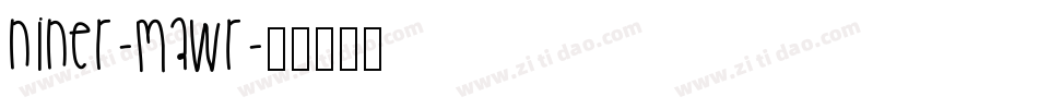 Niner-MAWr字体转换