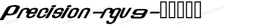 Precision-rgv9字体转换