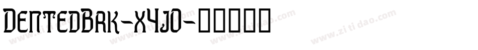 DentedBrk-x4jO字体转换