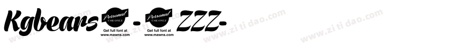 Kgbears4-8ZZZ字体转换