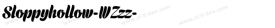 Sloppyhollow-WZzz字体转换