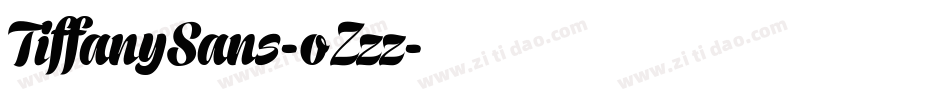 TiffanySans-oZzz字体转换