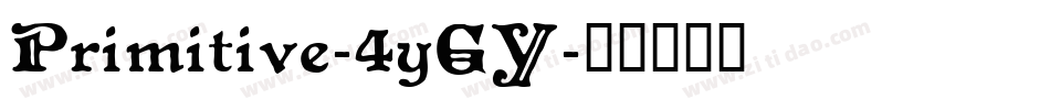Primitive-4yGY字体转换