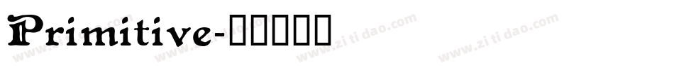 Primitive字体转换