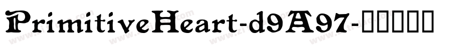 PrimitiveHeart-d9A97字体转换