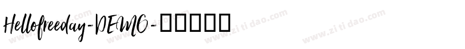 Hellofreeday-DEMO字体转换