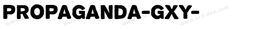 Propaganda-gXY字体转换