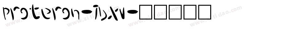 Proteron-7BxV字体转换