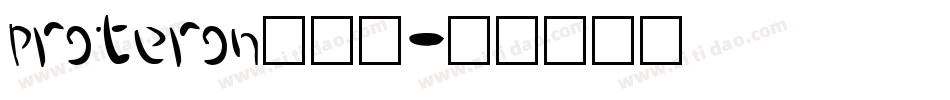 Proteron生成器字体转换