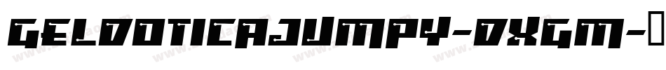 Geldoticajumpy-DXGm字体转换