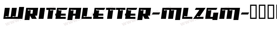 WriteALetter-mLZGm字体转换