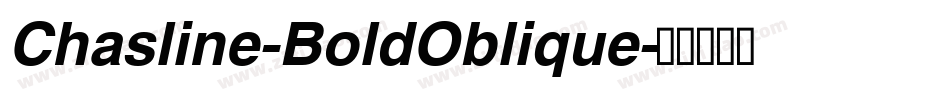Chasline-BoldOblique字体转换