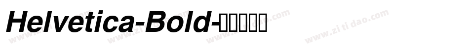 Helvetica-Bold字体转换