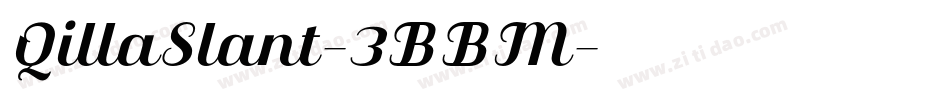 QillaSlant-3BBM字体转换
