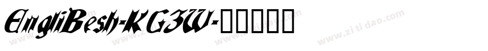 EngliBesh-KG3W字体转换